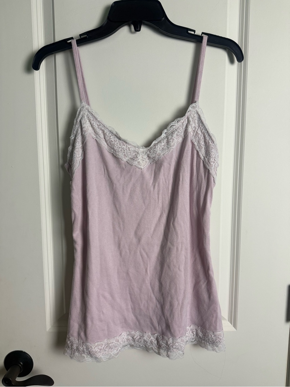 Hollister Light Pink Lace-Trim Camisole